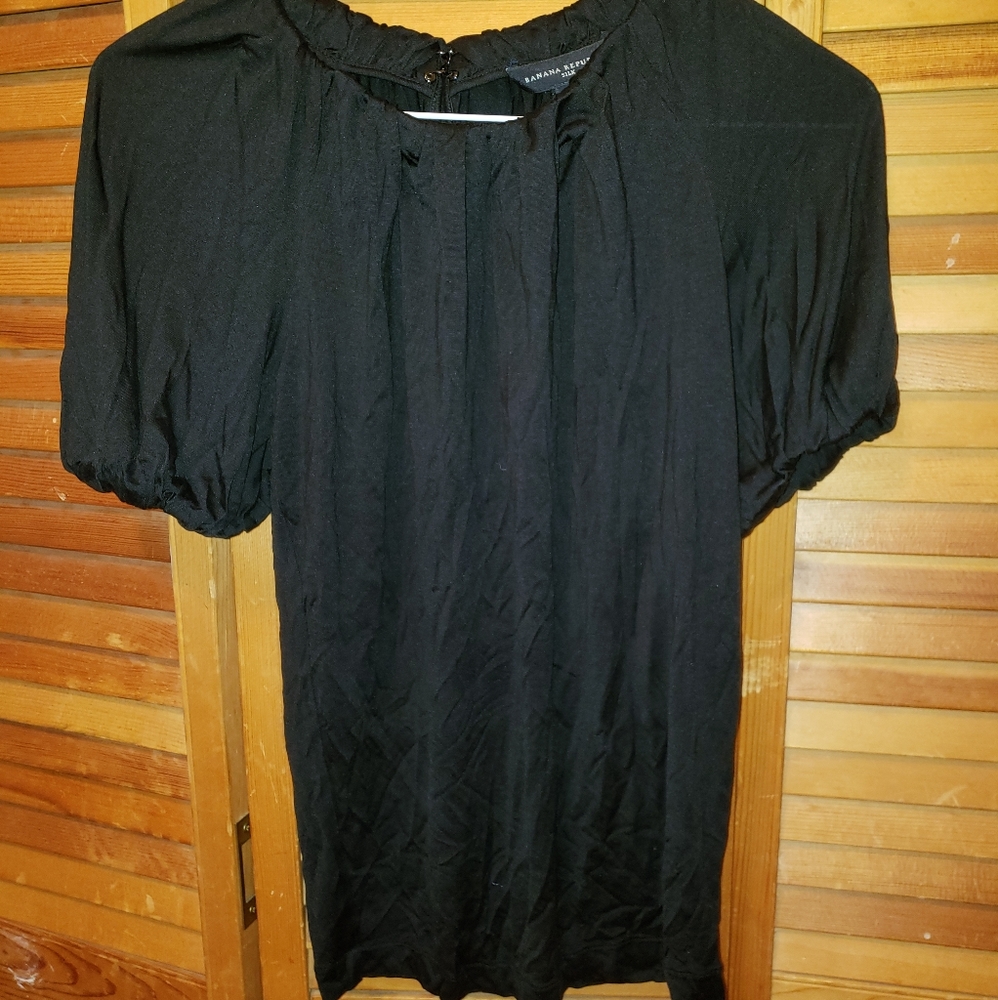 Silk Banana Republic Black Top (XS)